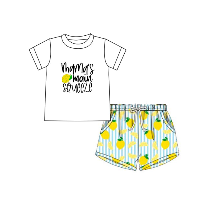 BSSO1280 mama's lemon boy summer outfit 202501 preorder