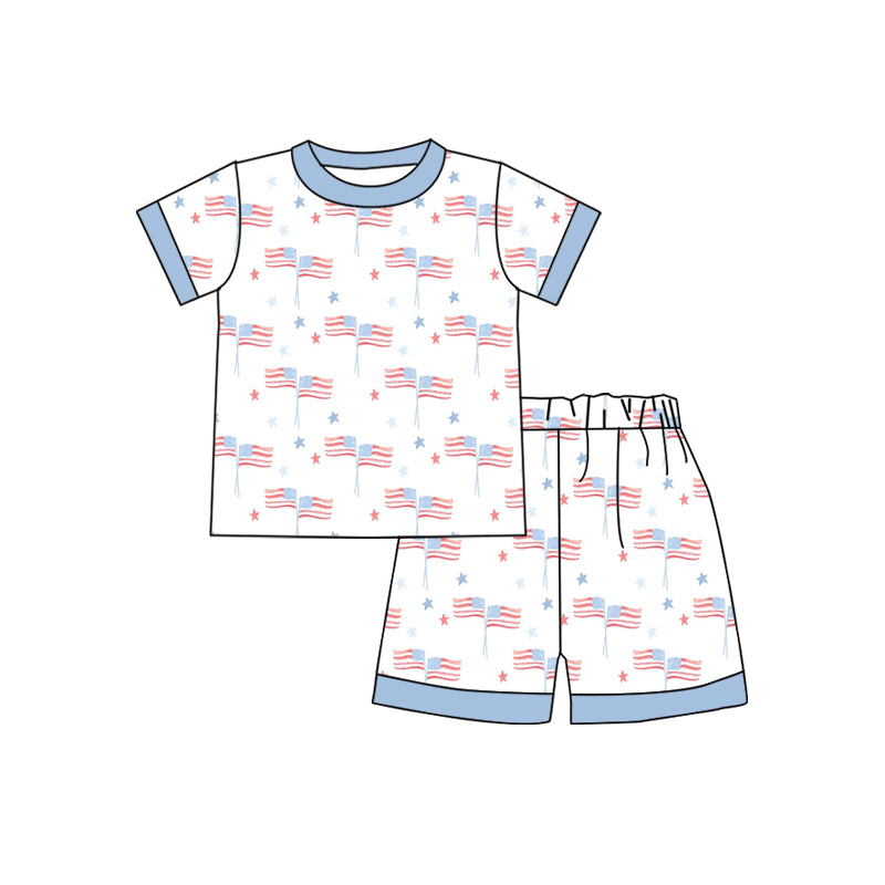 BSSO1301 4th July boy summer outfit 202501 preorder