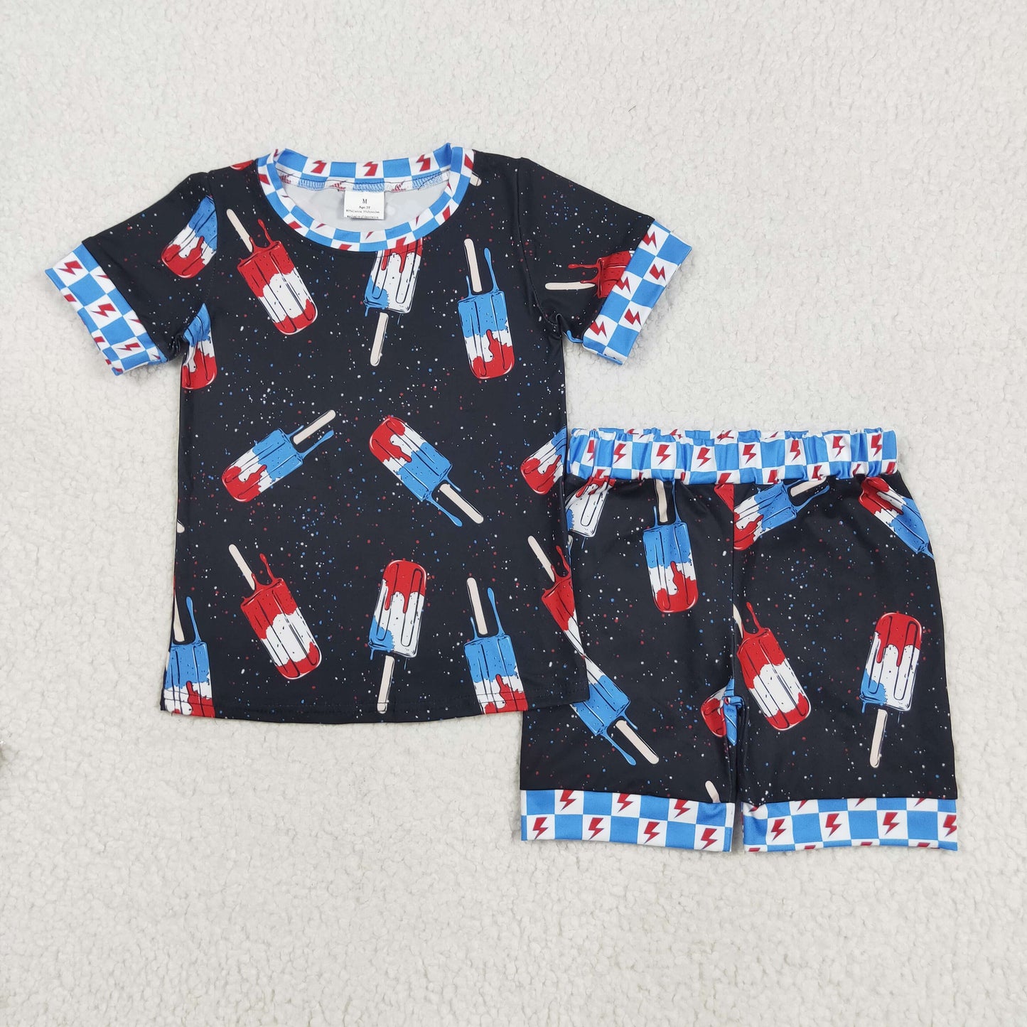 BSSO1401 r 4th July western short boy summer outfit 202505