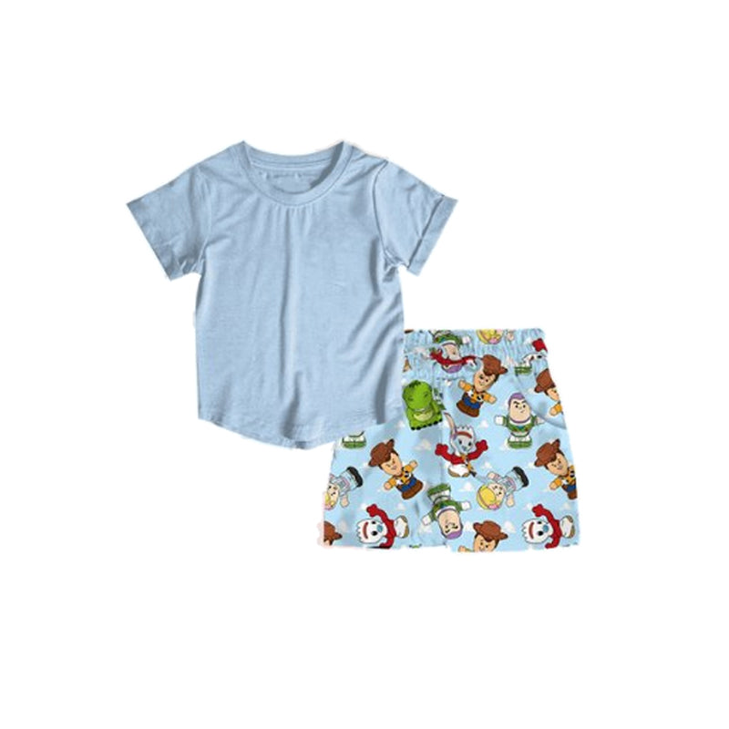 BSSO1452 preorder western toy stroy boy summer pajamas outfit 202503