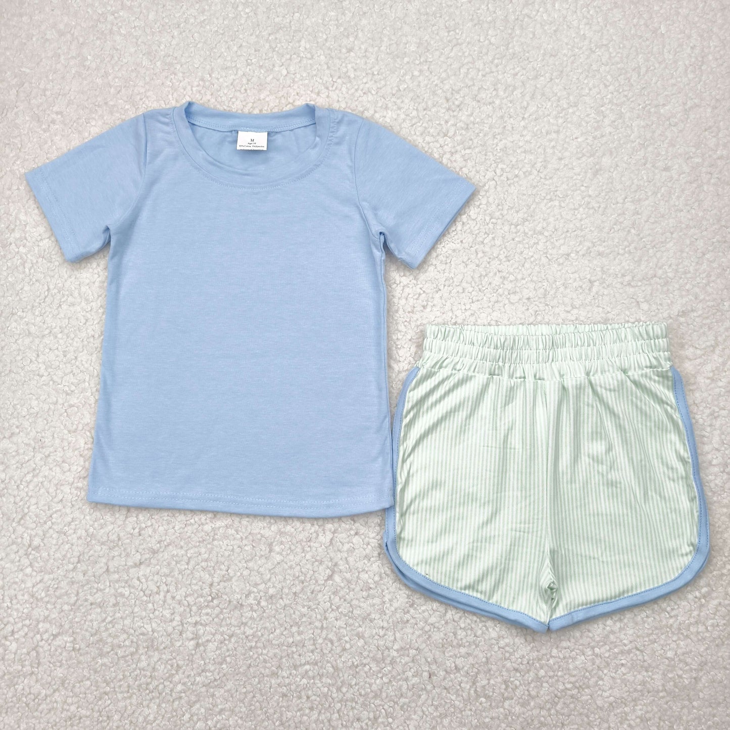 BSSO1481  solid color westen  boy summer outfit 202505  RTS