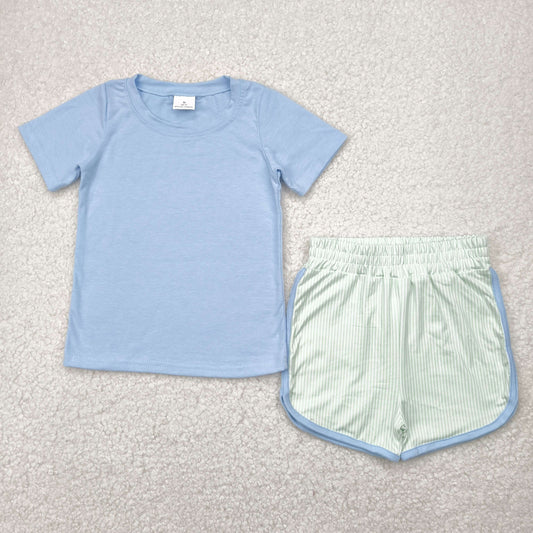 BSSO1481  solid color westen  boy summer outfit 202505  RTS