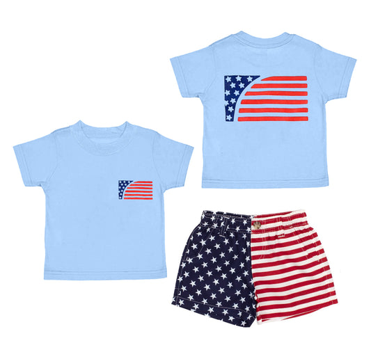 BSSO1506   preorder  4th July western boy summer outfit 202504