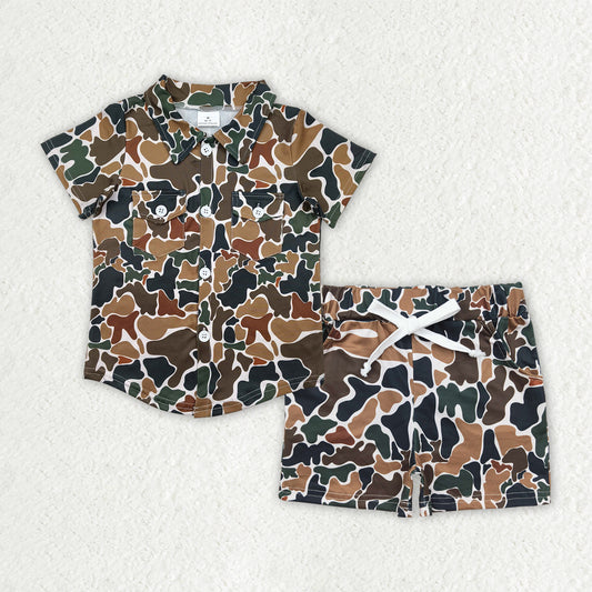 BSSO1512  组合 camo boy western short boy summer outfit 202504 rts