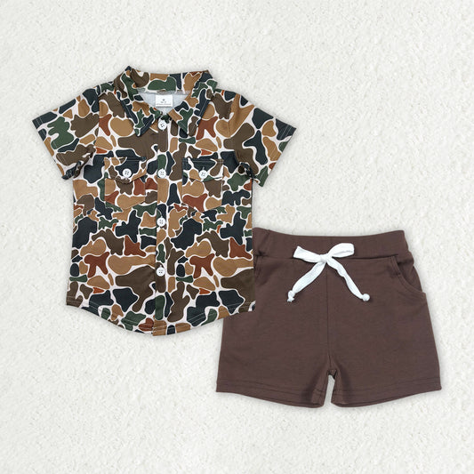 BSSO1513 组合 camo boy western short boy summer outfit 202504 rts