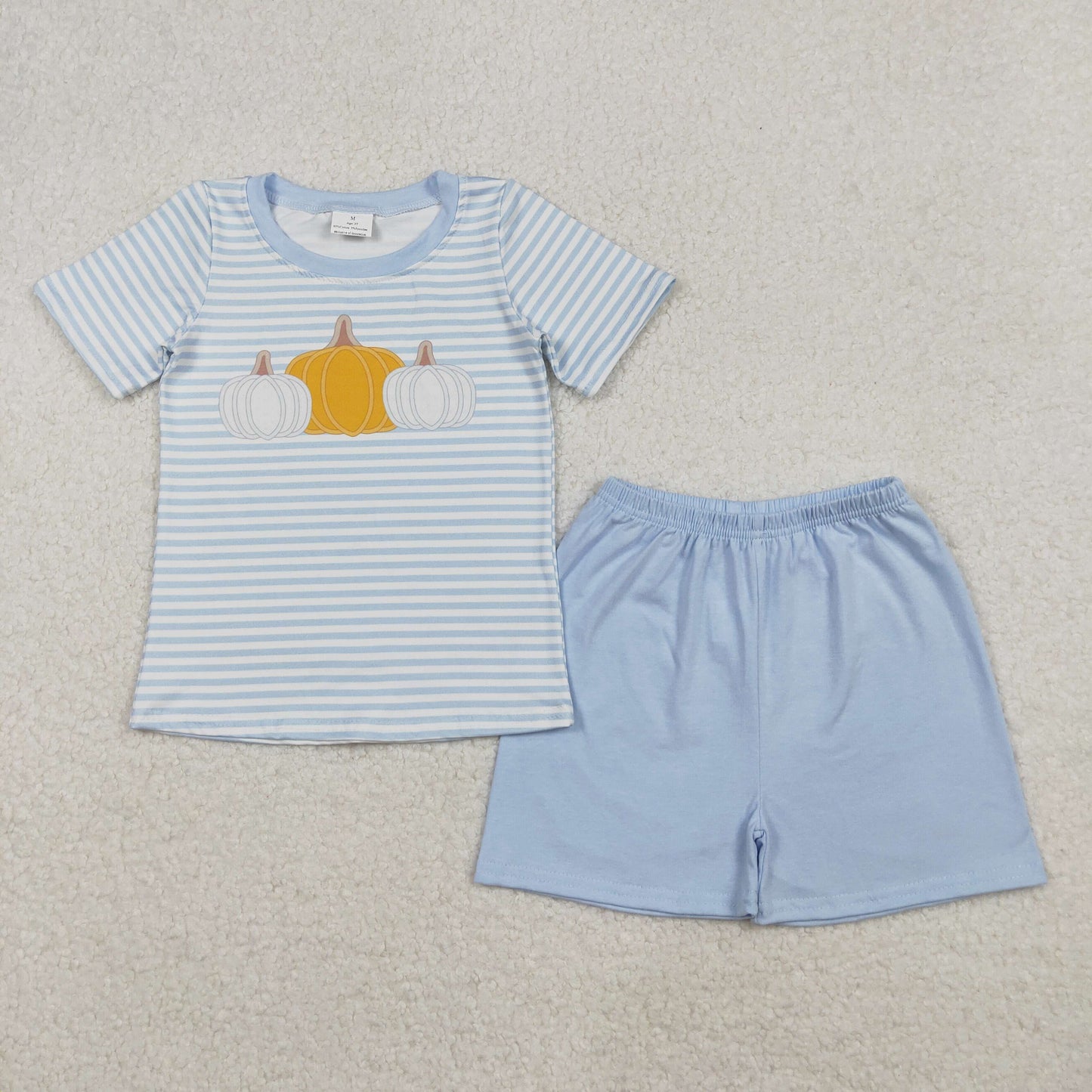 BSSO1548 pumpkin western boy summer outfit 202509 RTS
