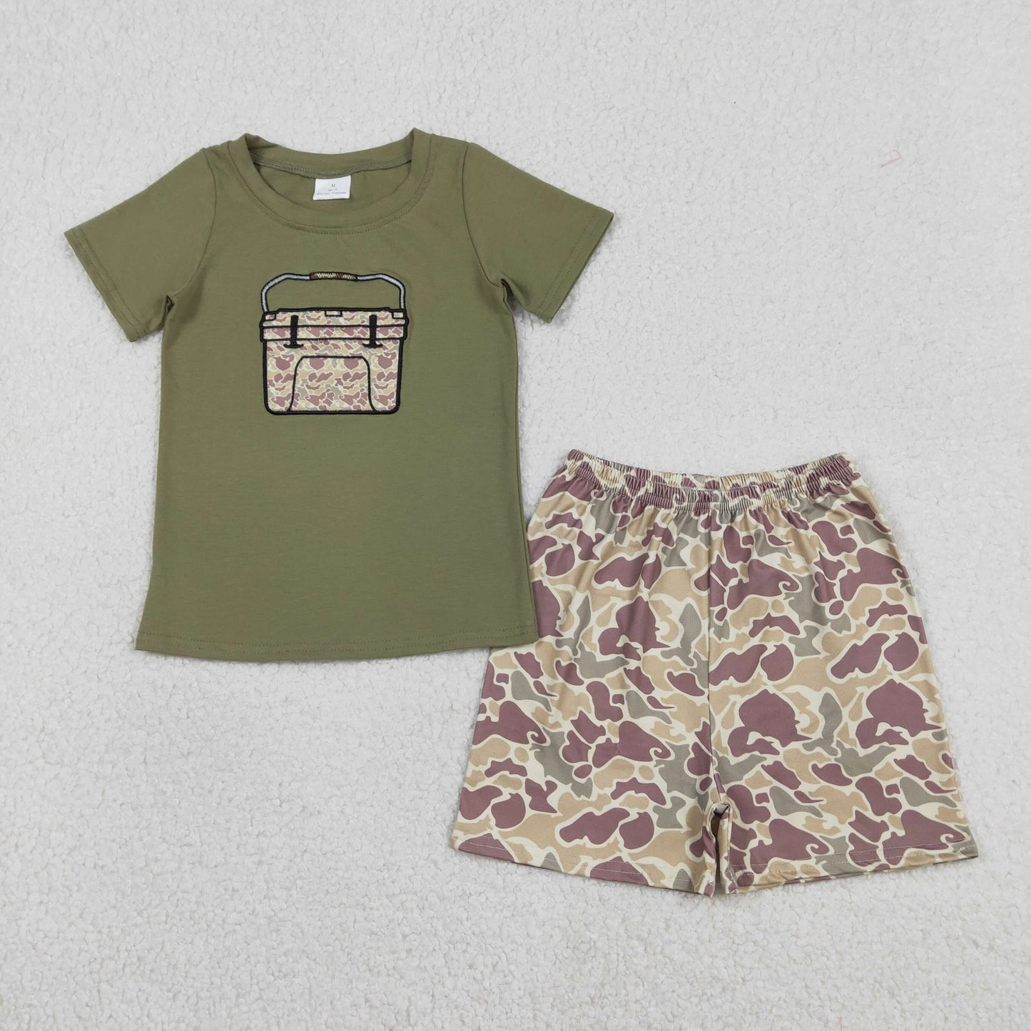 BSSO1767 embroidery camo boy outfit 202512 RTS