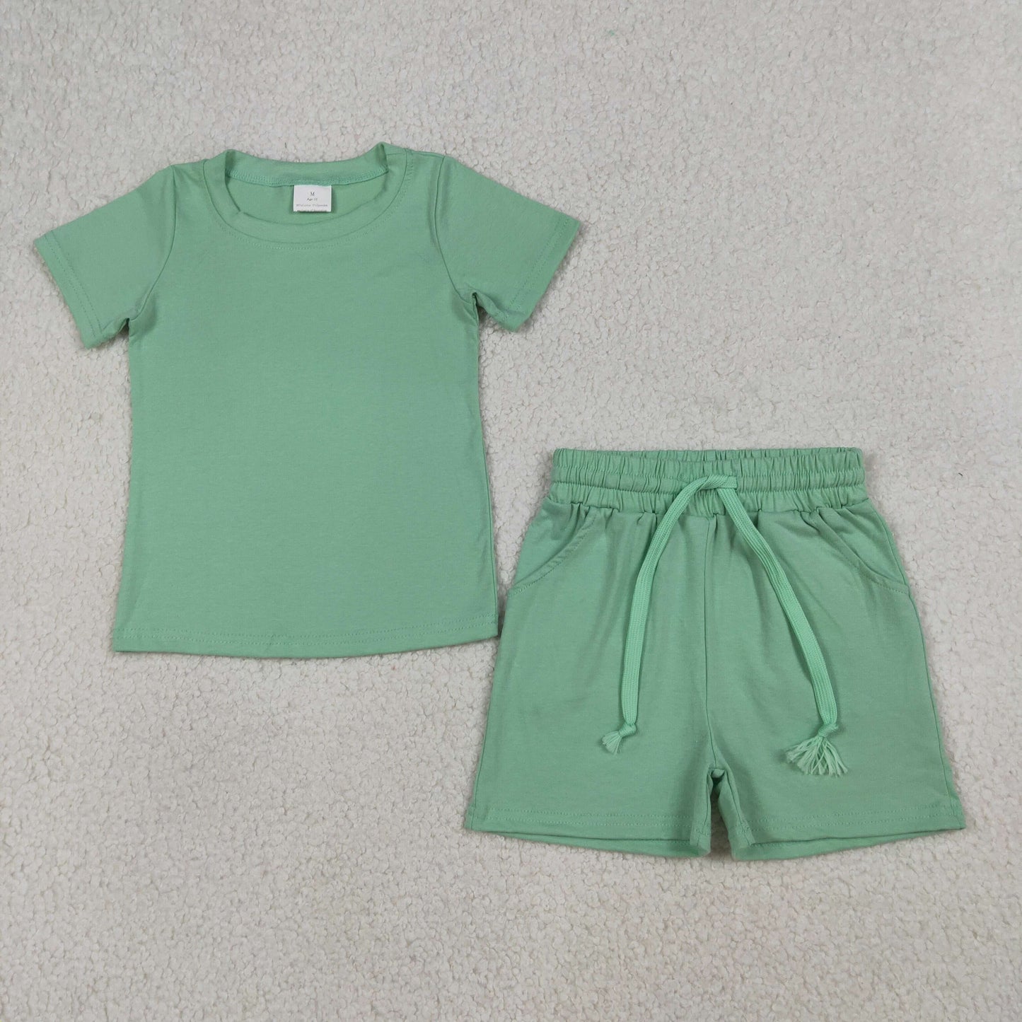 BSSO1886 cotton solid color western boy outfit 202603 RTS
