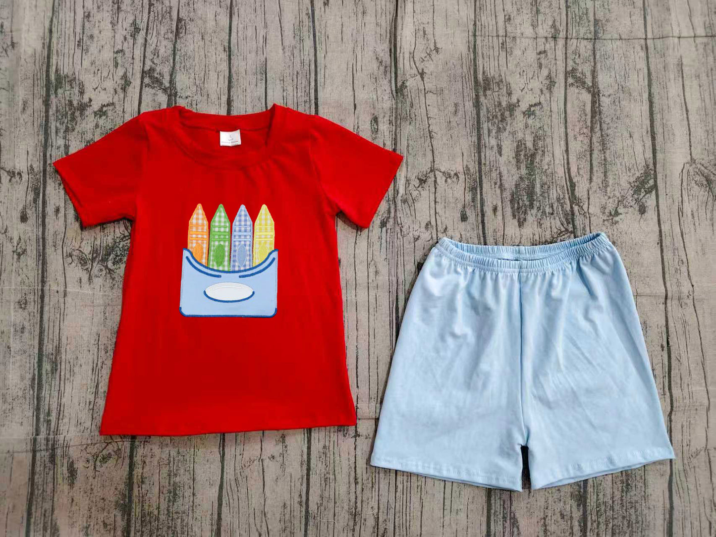 BSSO2023-S embroidery dog boy summer outfit 202604 preorder