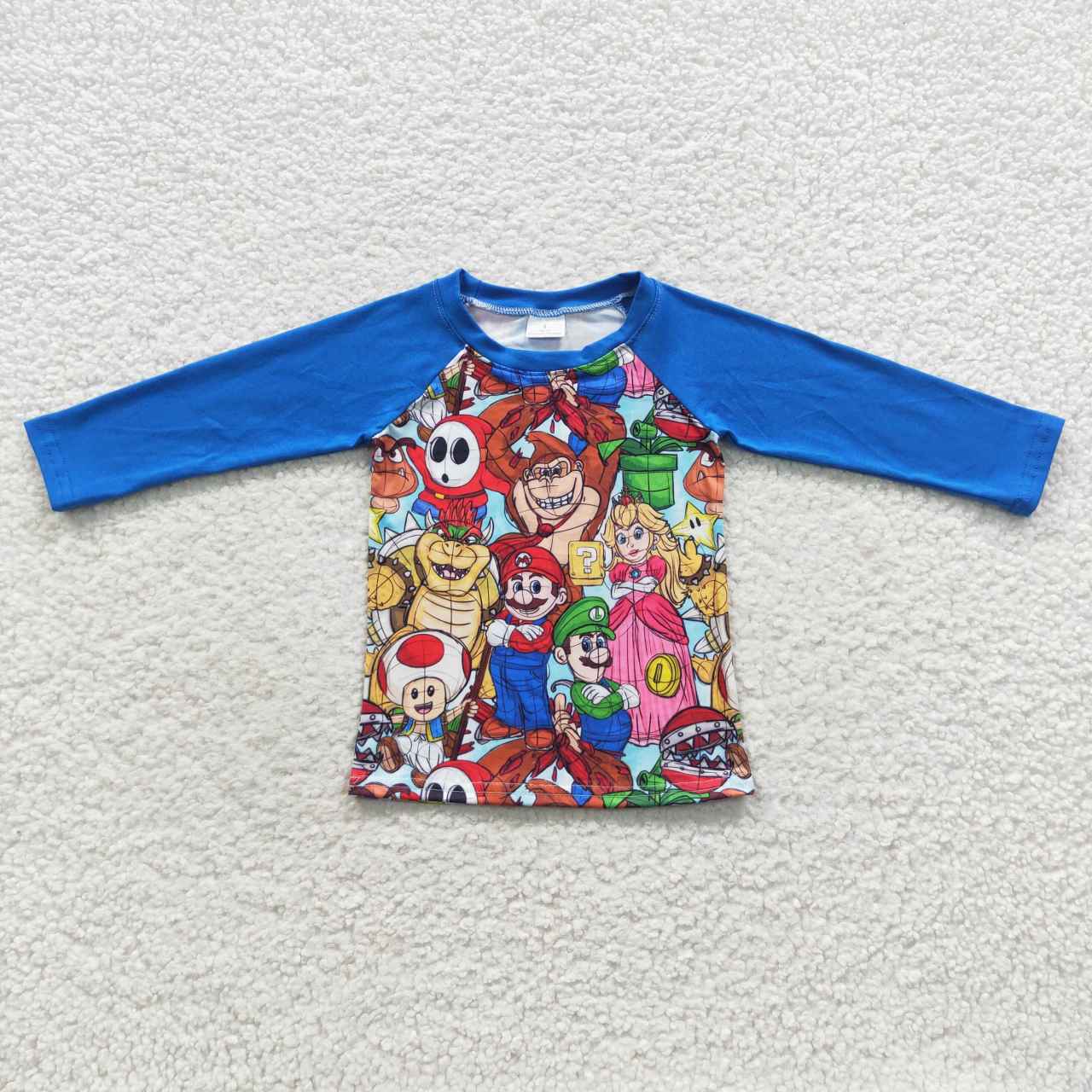 BT0264 Halloween mario western short sleeves girl boy top 20230720 RTS