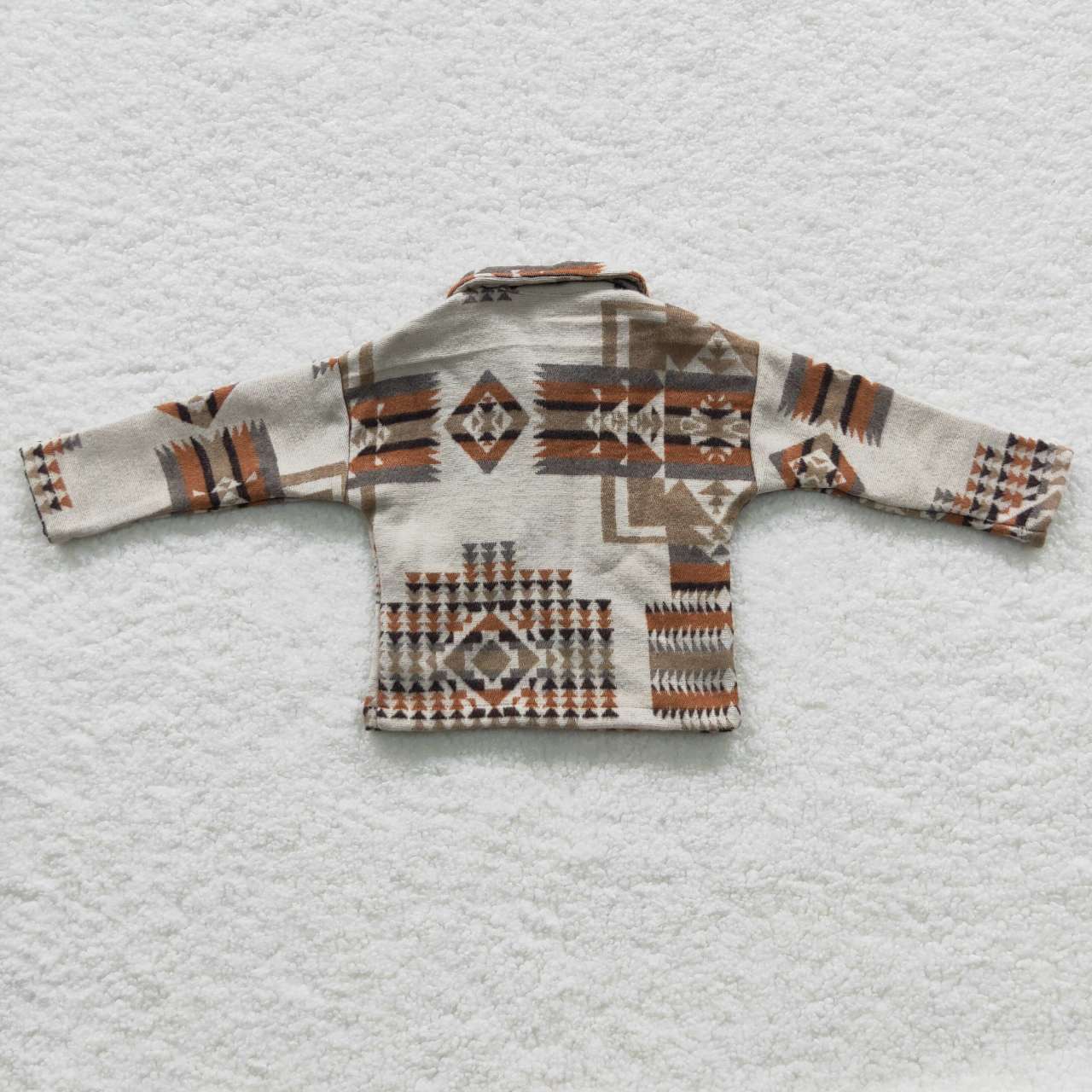 BT0279 green AZTEC western long sleeve Cotton shirt Shackets Jacket children boy coat RTS 20230711