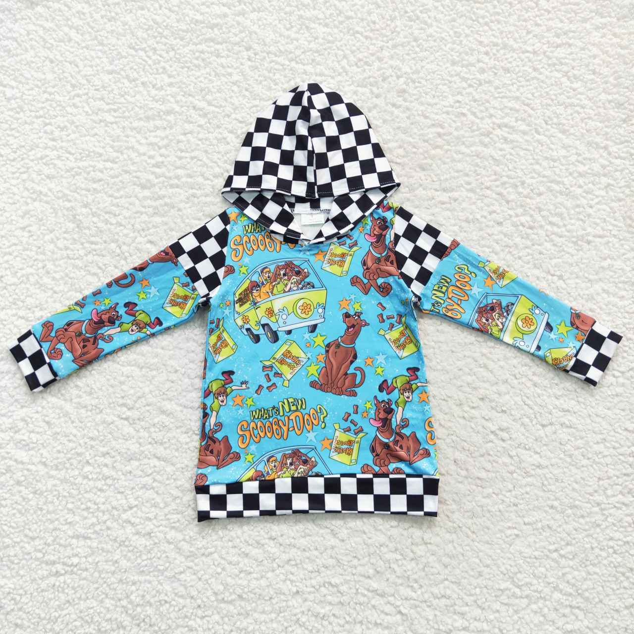BT0300 green cotton scooby dog hoodie loose girl top 20230901 RTS