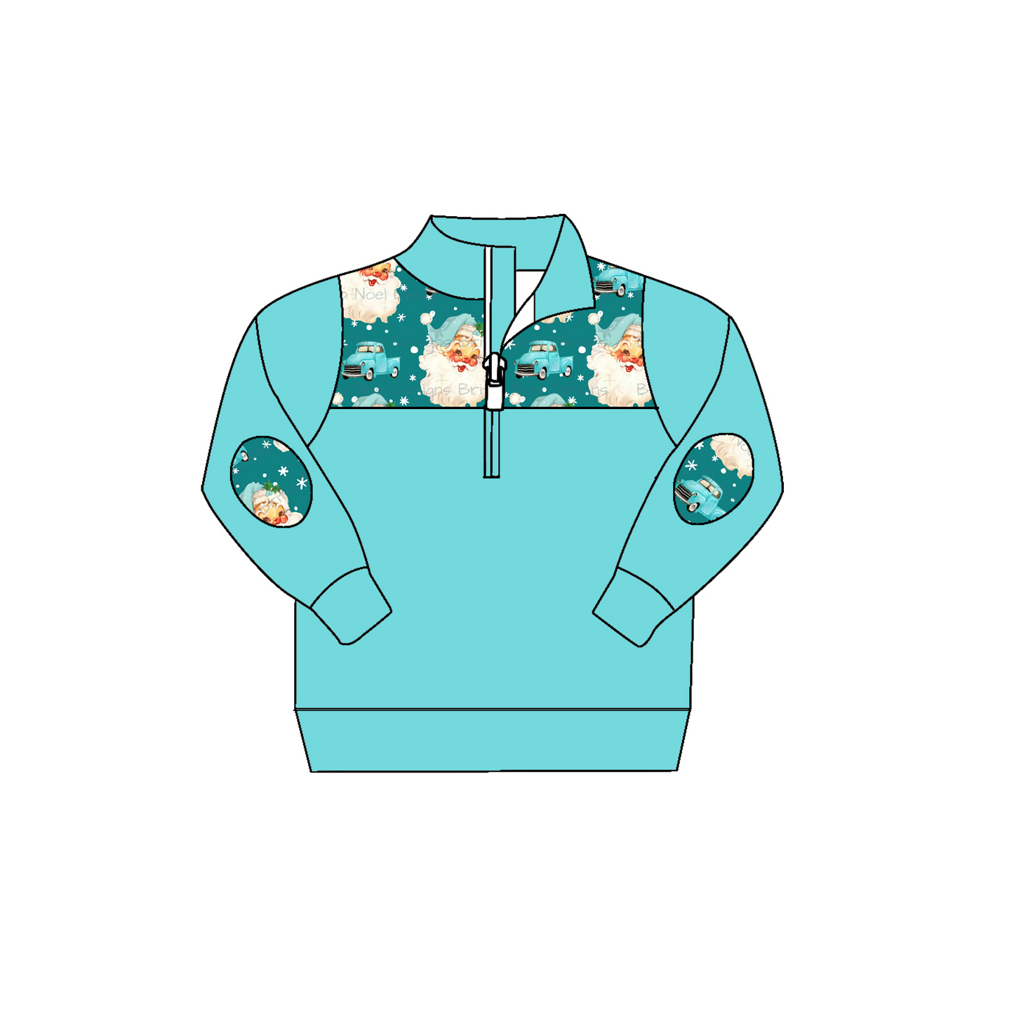 BT0324 preorder green long sleeve girl boy pullover zipper top 20230814