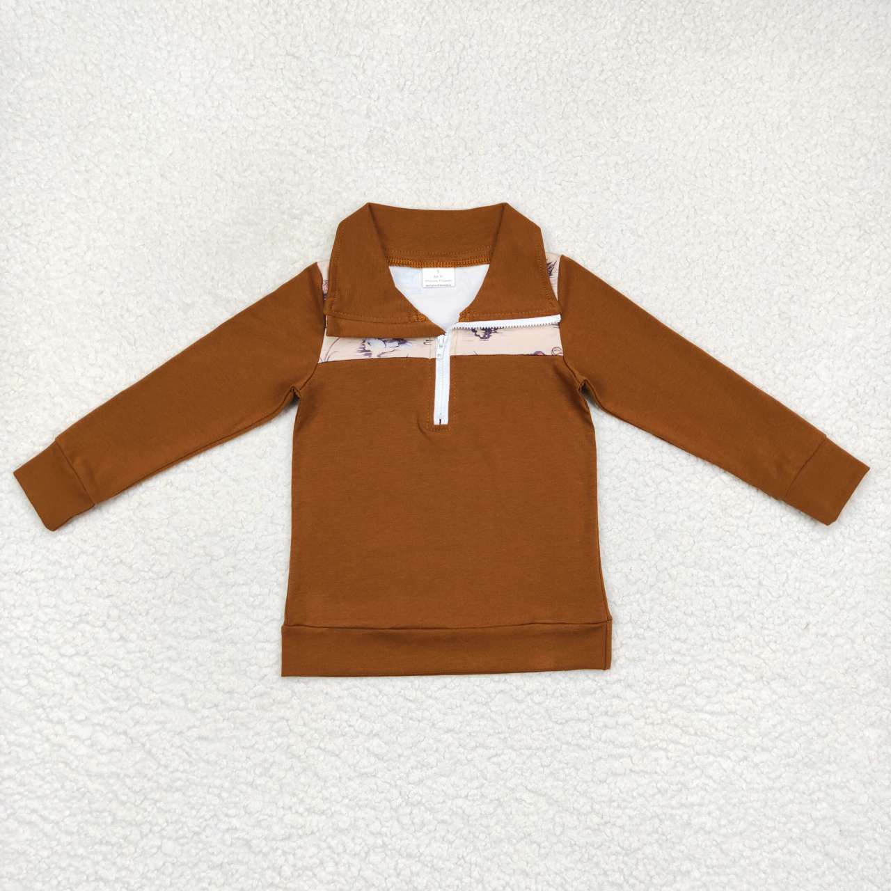PROMOTION BT0343 RTS duck camo zip up boy long sleeve coat pullover top 202501 RTS