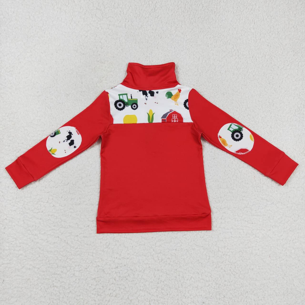 PROMOTION BT0347 RTS farm zip boy long sleeve coat pullover top 202501 RTS