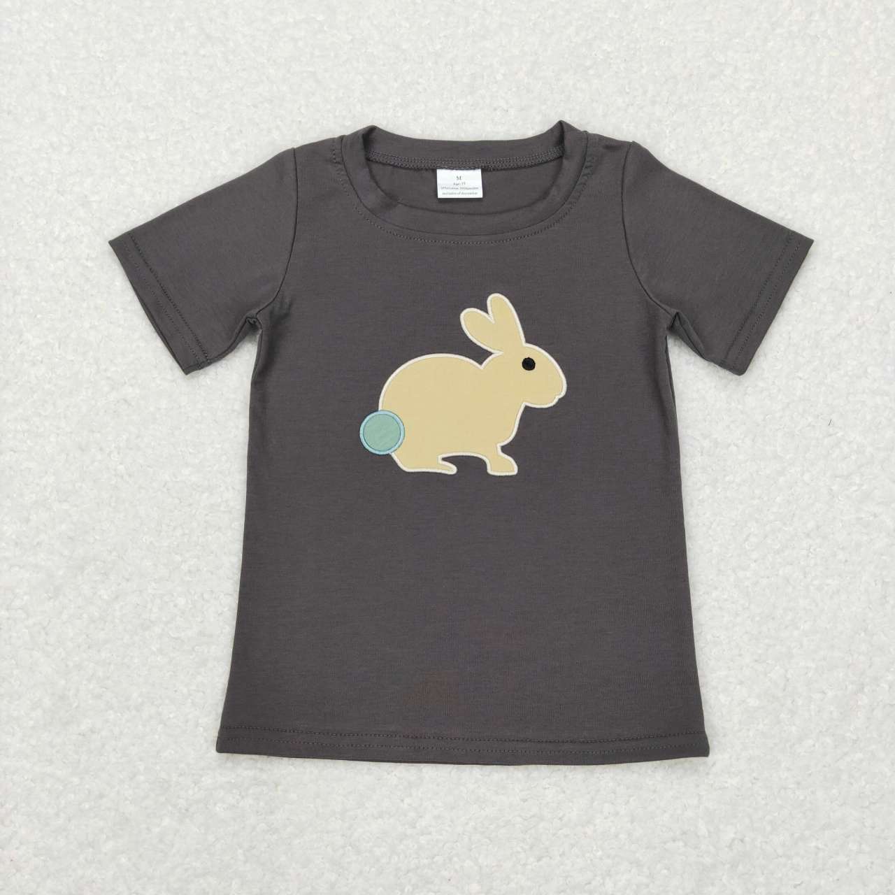 BT0444 ester bunny rabbit western top tee boy t-shirt RTS 202412
