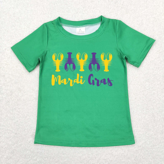 BT0501 Mardi Gras western top tee  boy t-shirt  RTS 202401