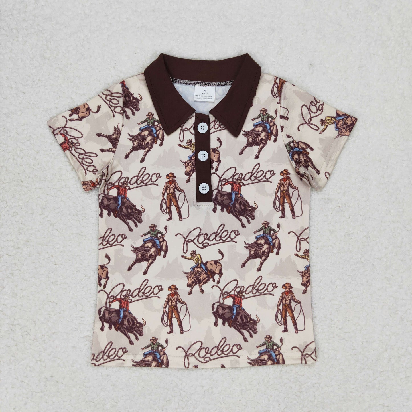 BT0558 western top tee rodeo boy t-shirt preorder 202405 RTS sibling
