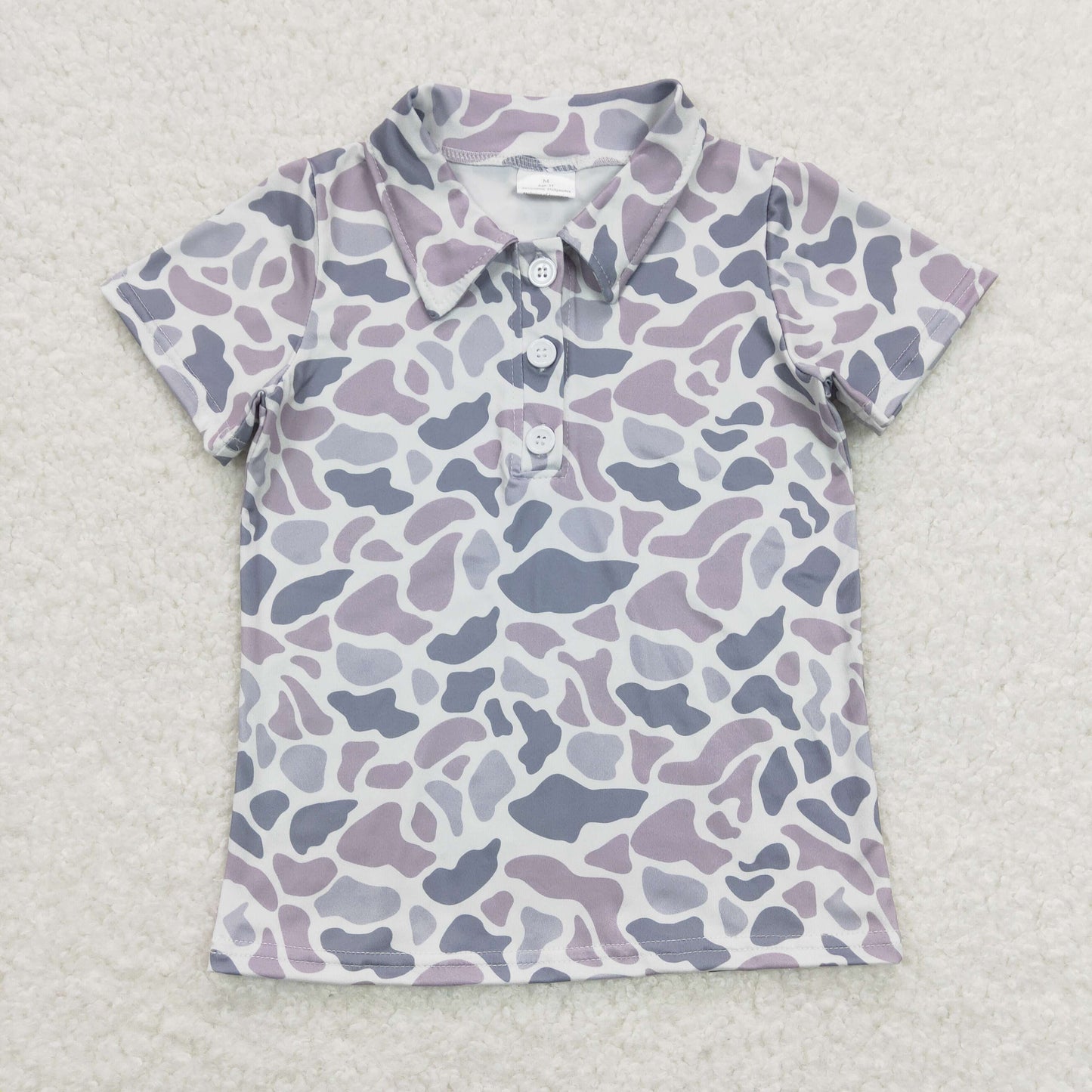 BT0597 camo button boy shirt RTS 202402(Free shipping order $100+