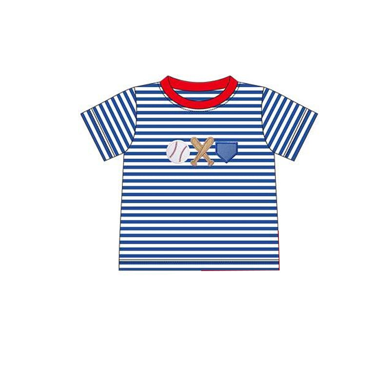 BT0657 western baseball top tee boy t-shirt EMBROIDERY 202405