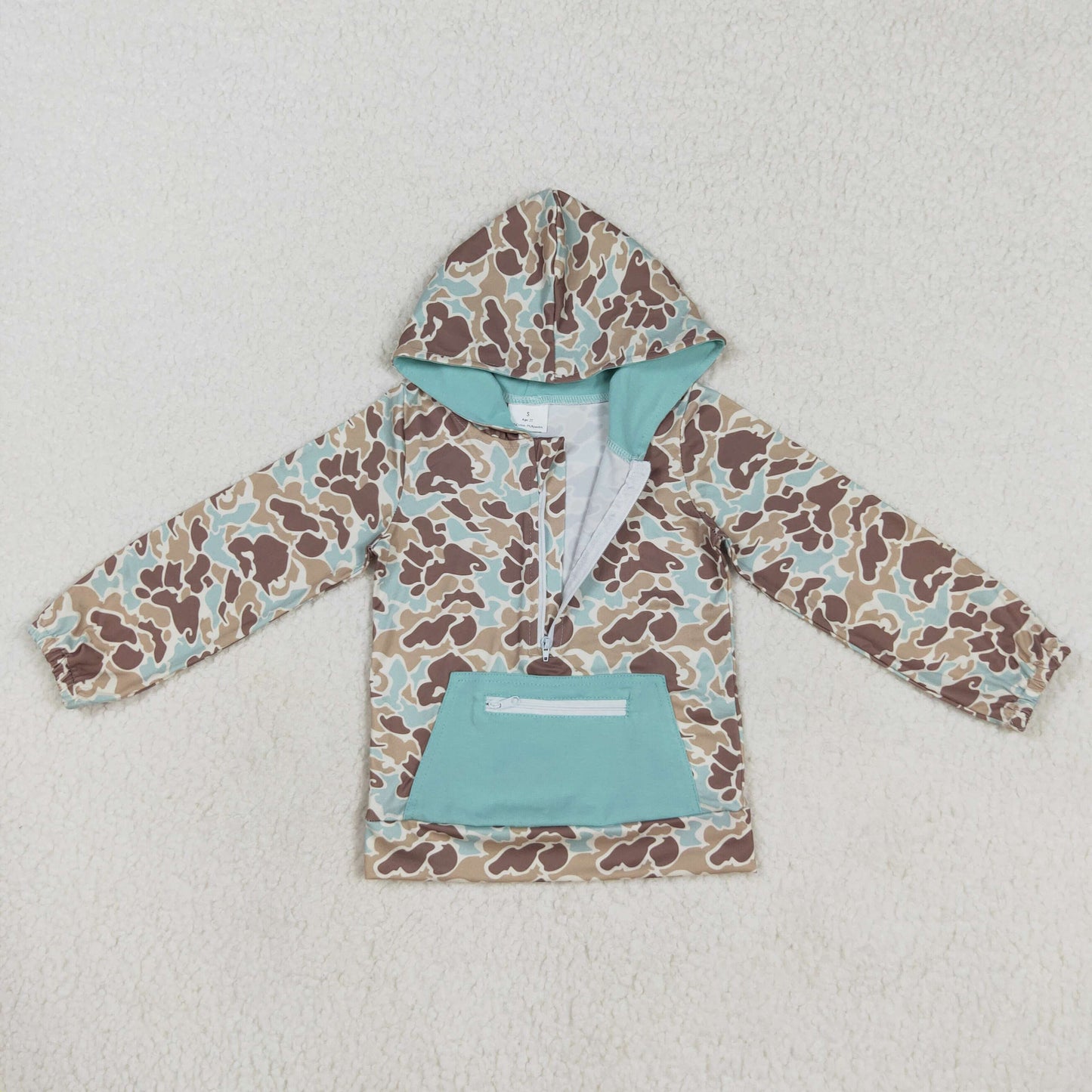 BT0751 RTS camo western boy hoodie shirt top 202407
