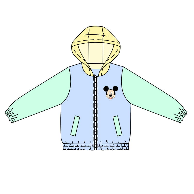 BT0765 preorder mouse zipper hoodie boy hoodie shirt top 202406