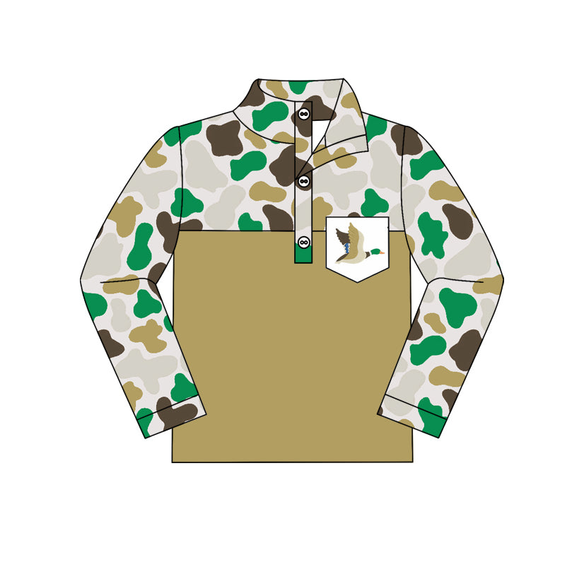 BT0934 long sleeve camo boy top coat pullover 202409 preorder