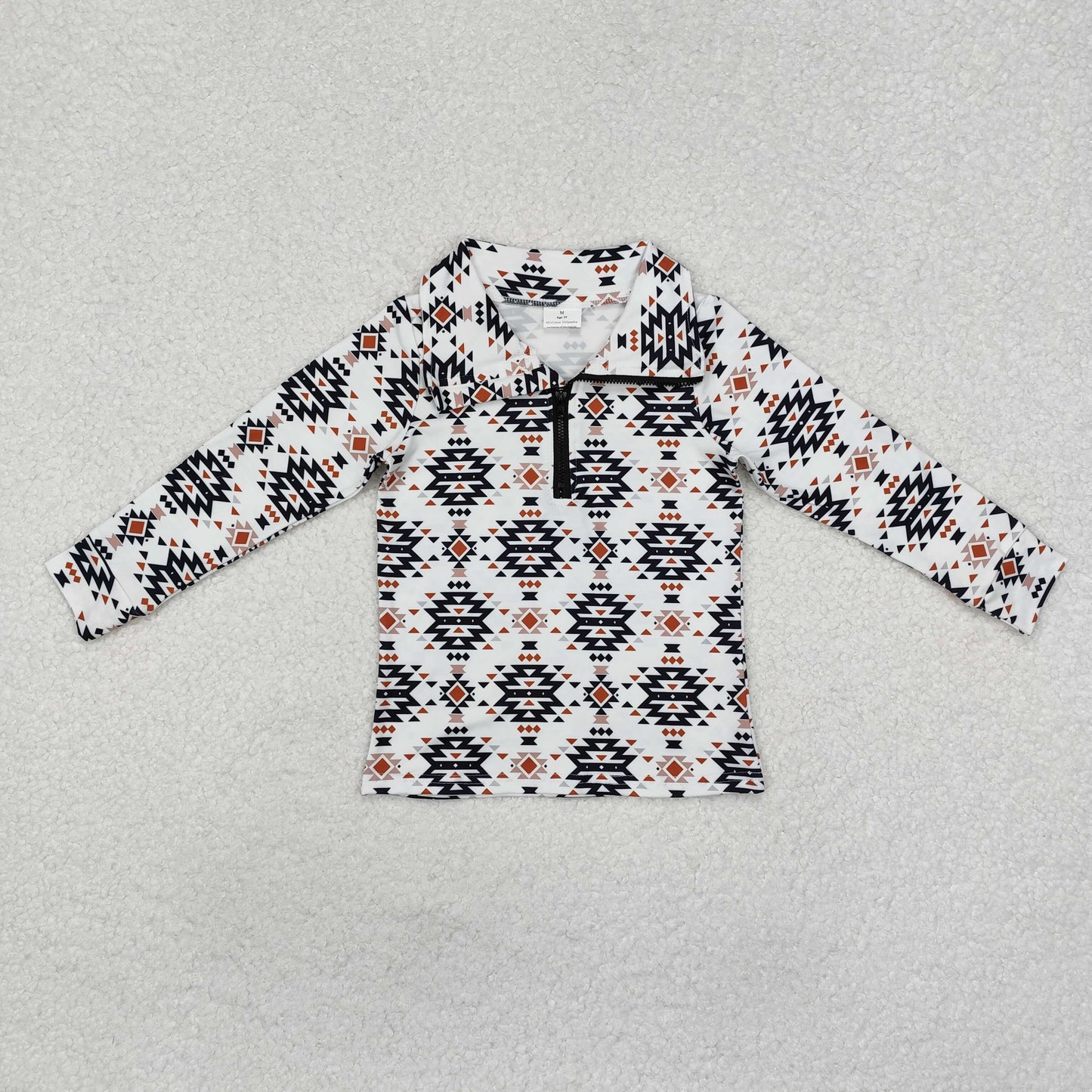 BT0937 Geometric figure camo duck hunting zipper boy top jacket shirt 202411 RTS