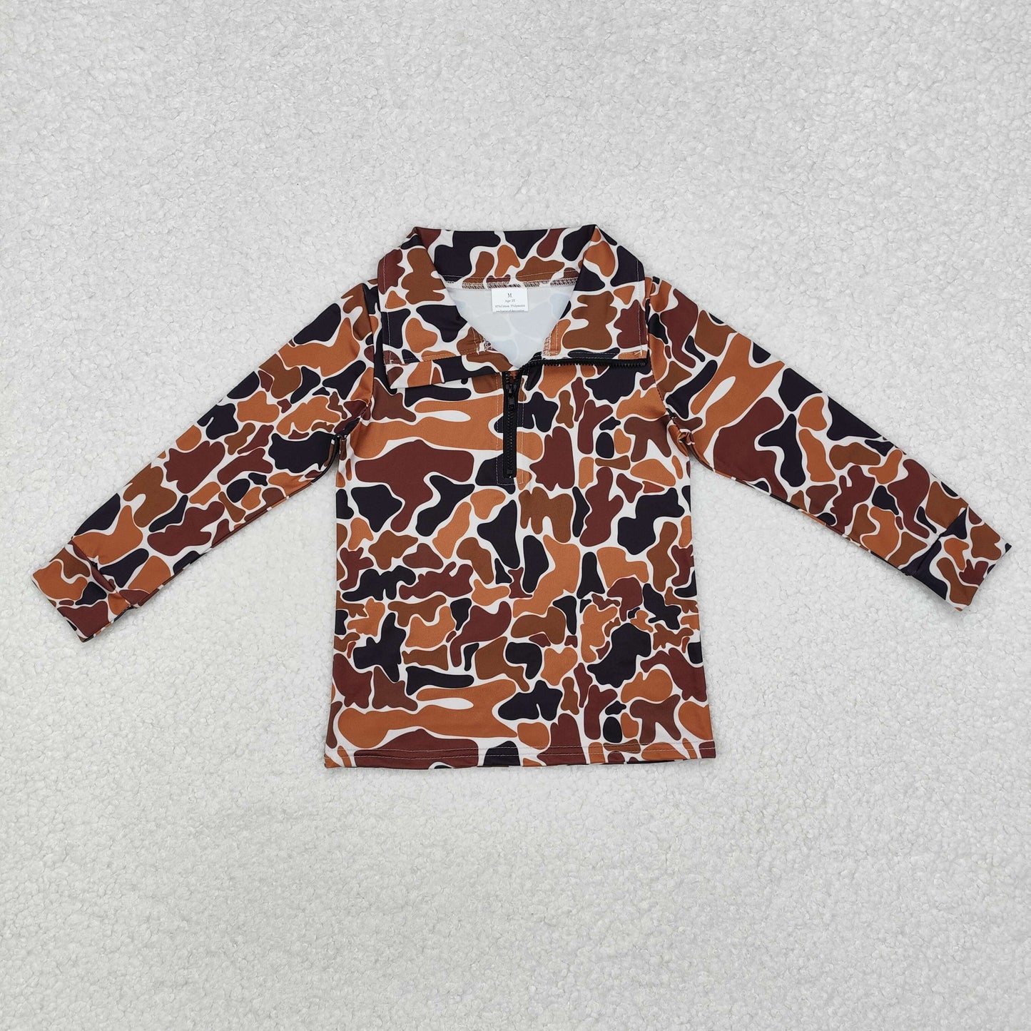 BT0956 hoodie western camo zipper long sleeve top coat pullover 202411 RTS