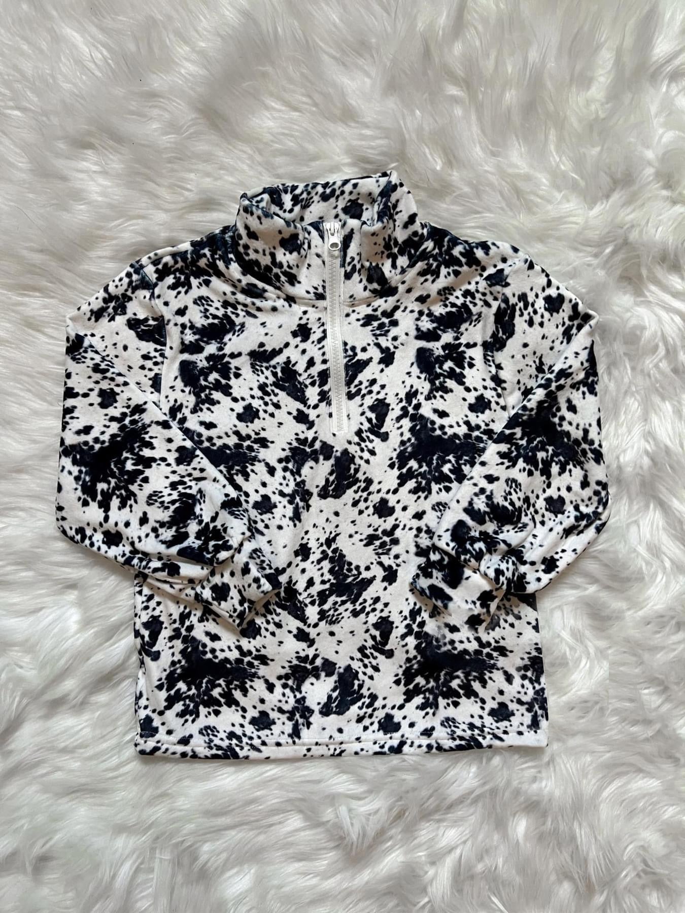 BT0960 long sleeve cow hunting rodeo zipper boy top coat pullover 202409 preorder