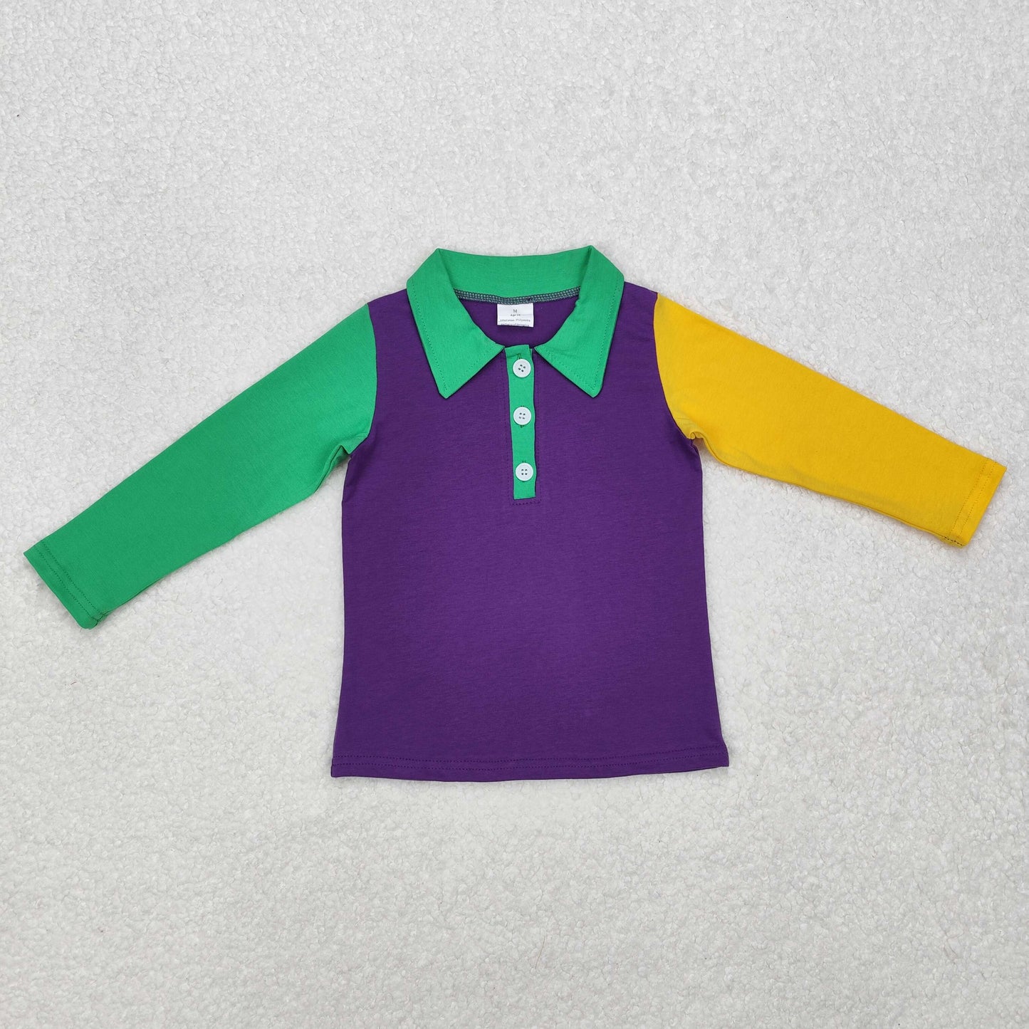 BT0997 western Mardi Gras boy top tshirts 202501