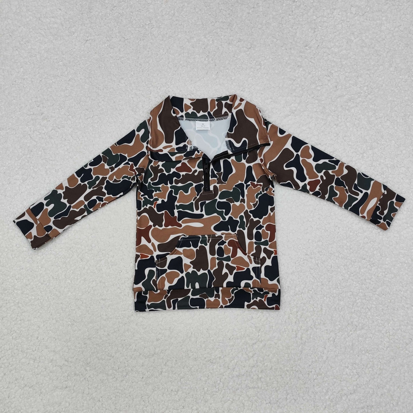 BT1038 camo zipper boy top jacket shirt 202411 RTS