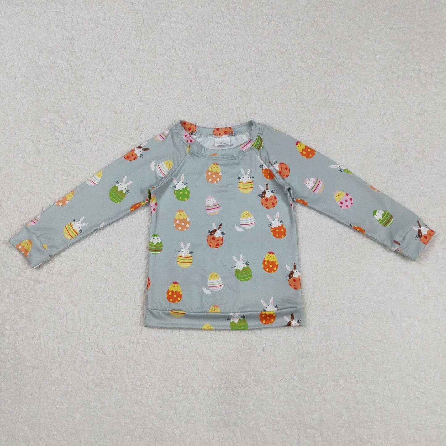 BT1137 Easter bunny long sleeve boy top pullover 202502 RTS