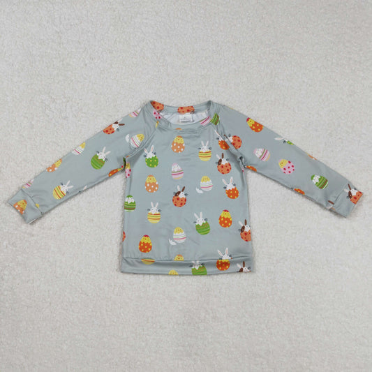 BT1137 Easter bunny long sleeve  boy top  pullover 202502 RTS