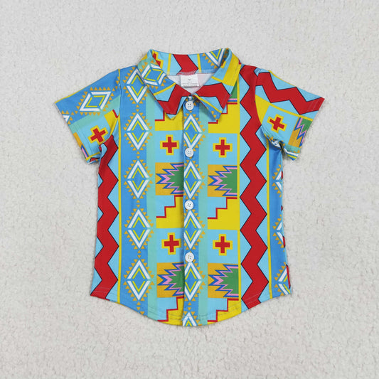 BT1225 western  boy  top t-shirt 202505 RTS