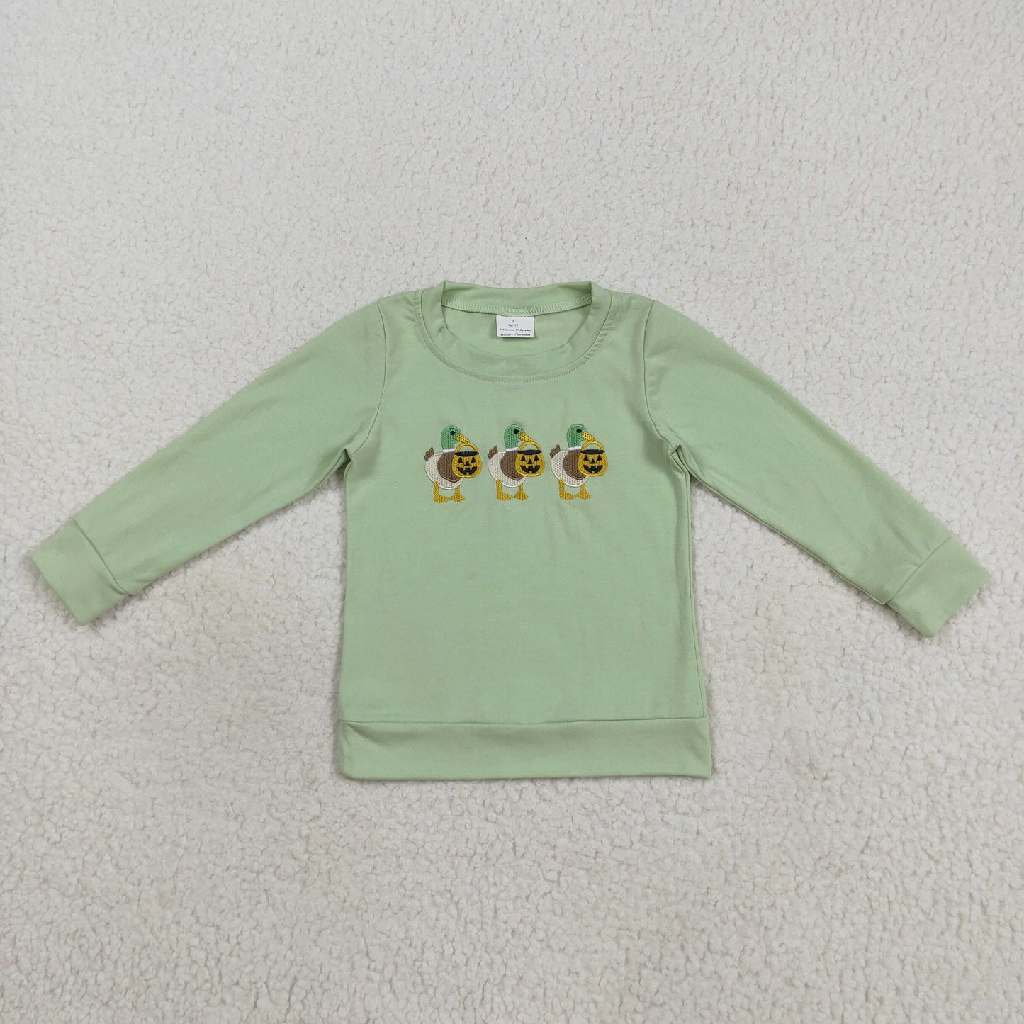 BT1278 embroidery Halloweenwestern girl top pullover 202507 RTS