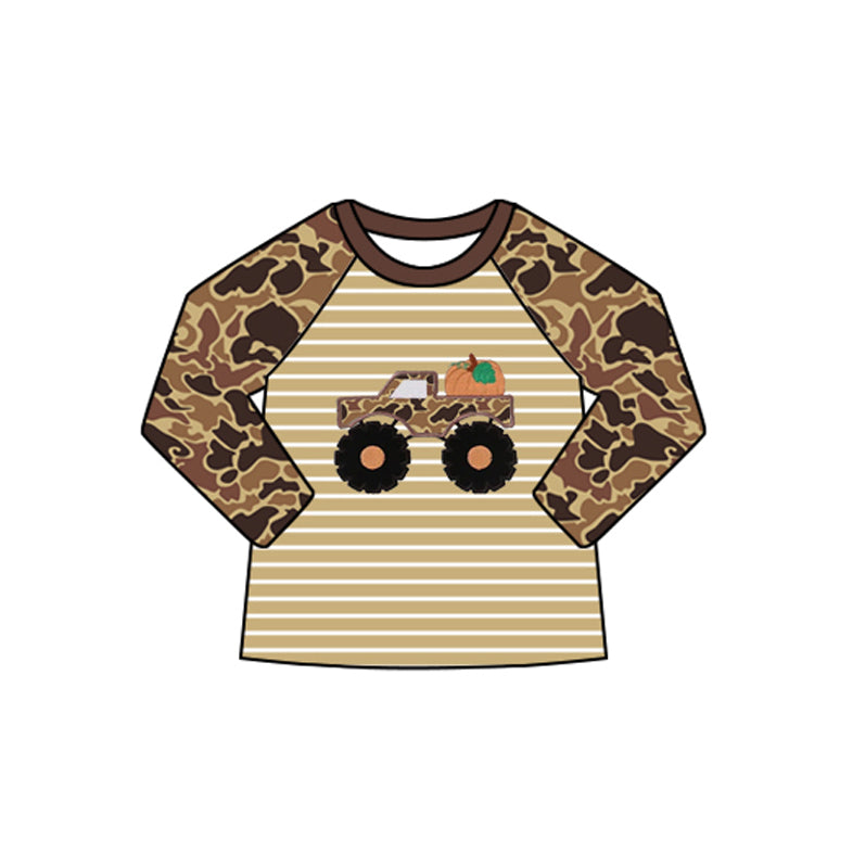 BT1298 Halloween pumpkin western girl top pullover 202507 preorder