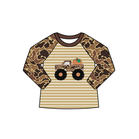 BT1298  Halloween pumpkin western girl top  pullover 202507 preorder