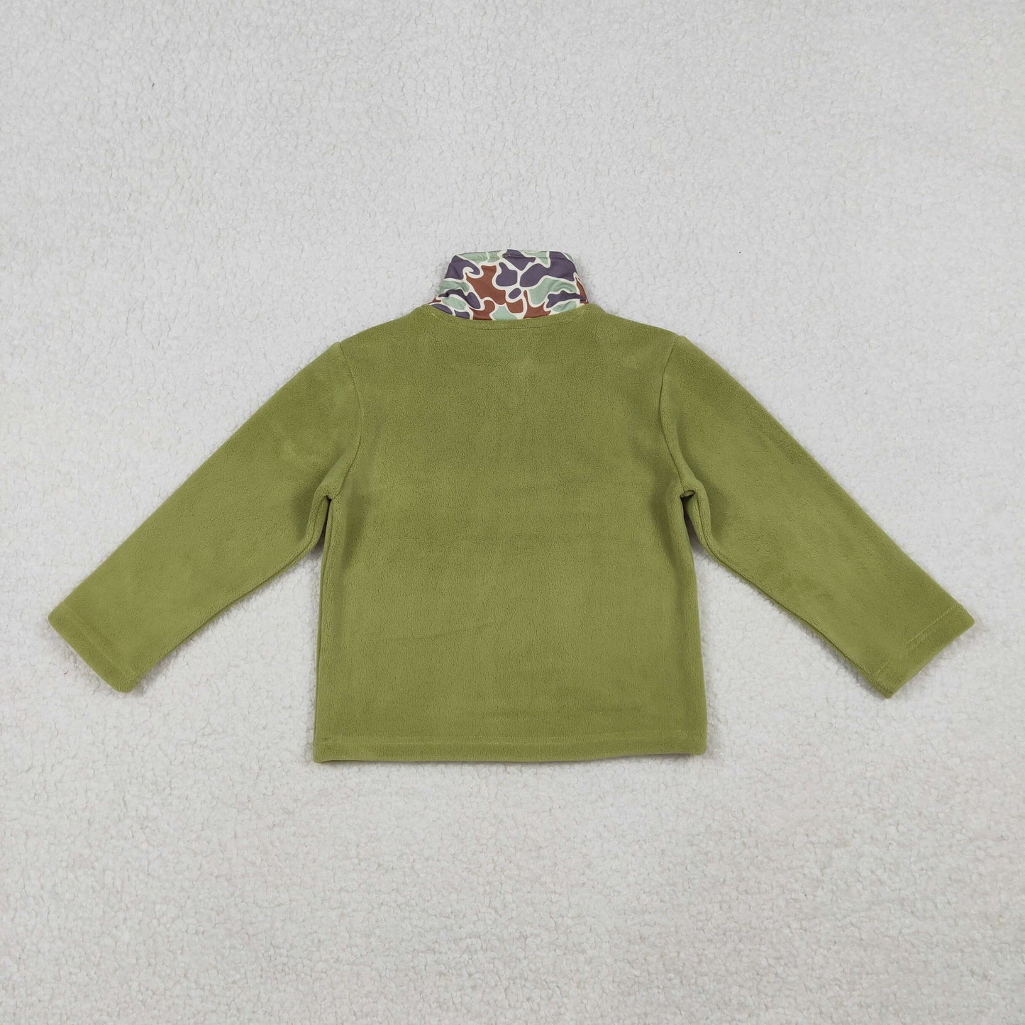 BT1308 western green camo long sleeve boy top coat camo pullover 202510 RTS