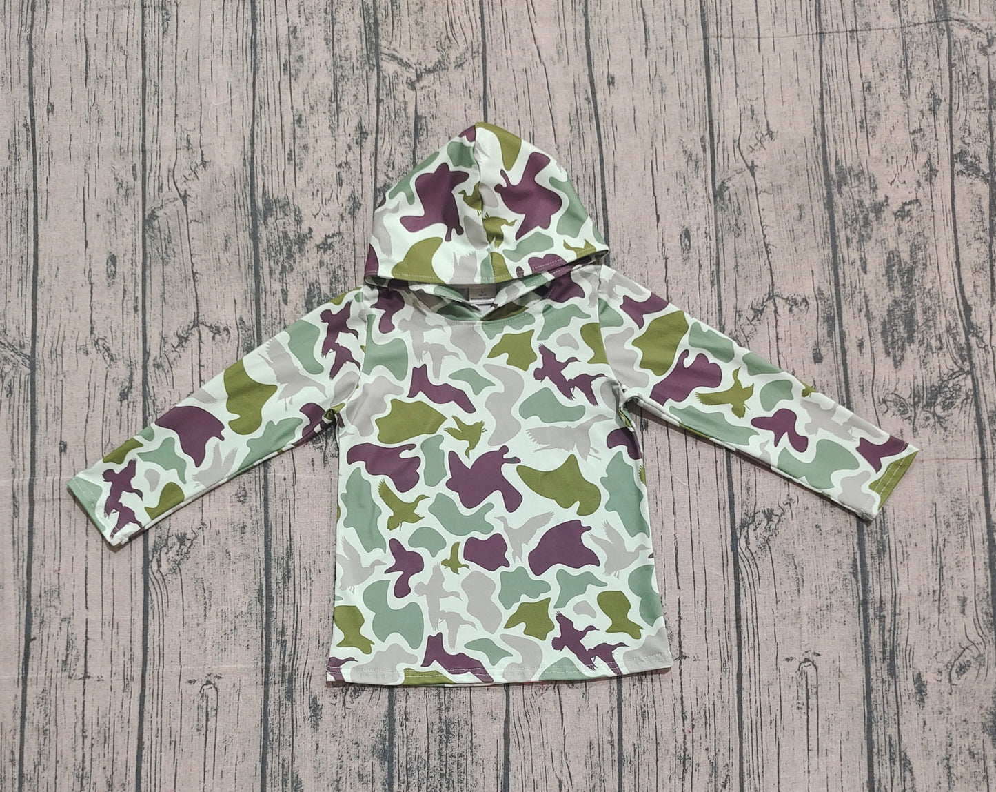 BT1374-XS-3XL camo HOODIE western long sleeve boy top coat camo pullover 202509 preorder