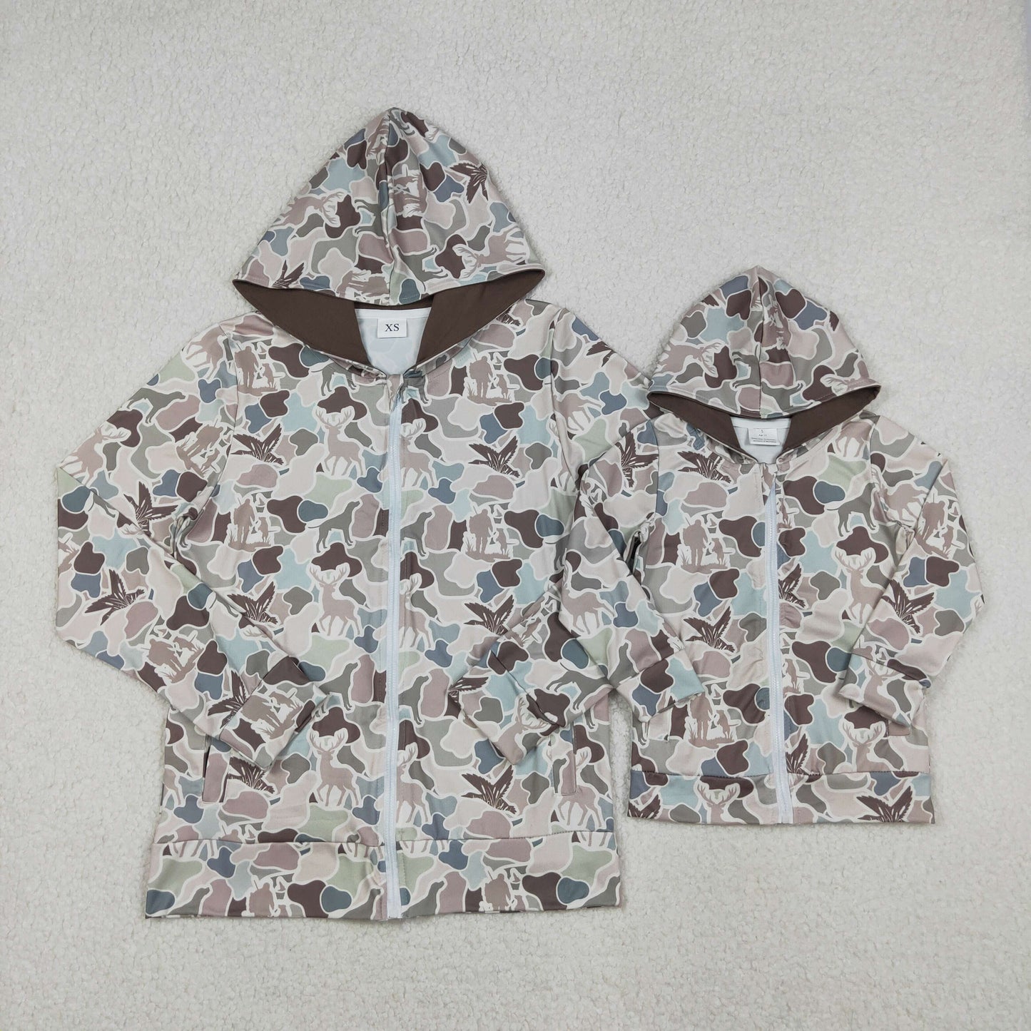 BT1390-XS-3XL camo HOODIE western long sleeve boy top coat camo pullover 202510 RTS