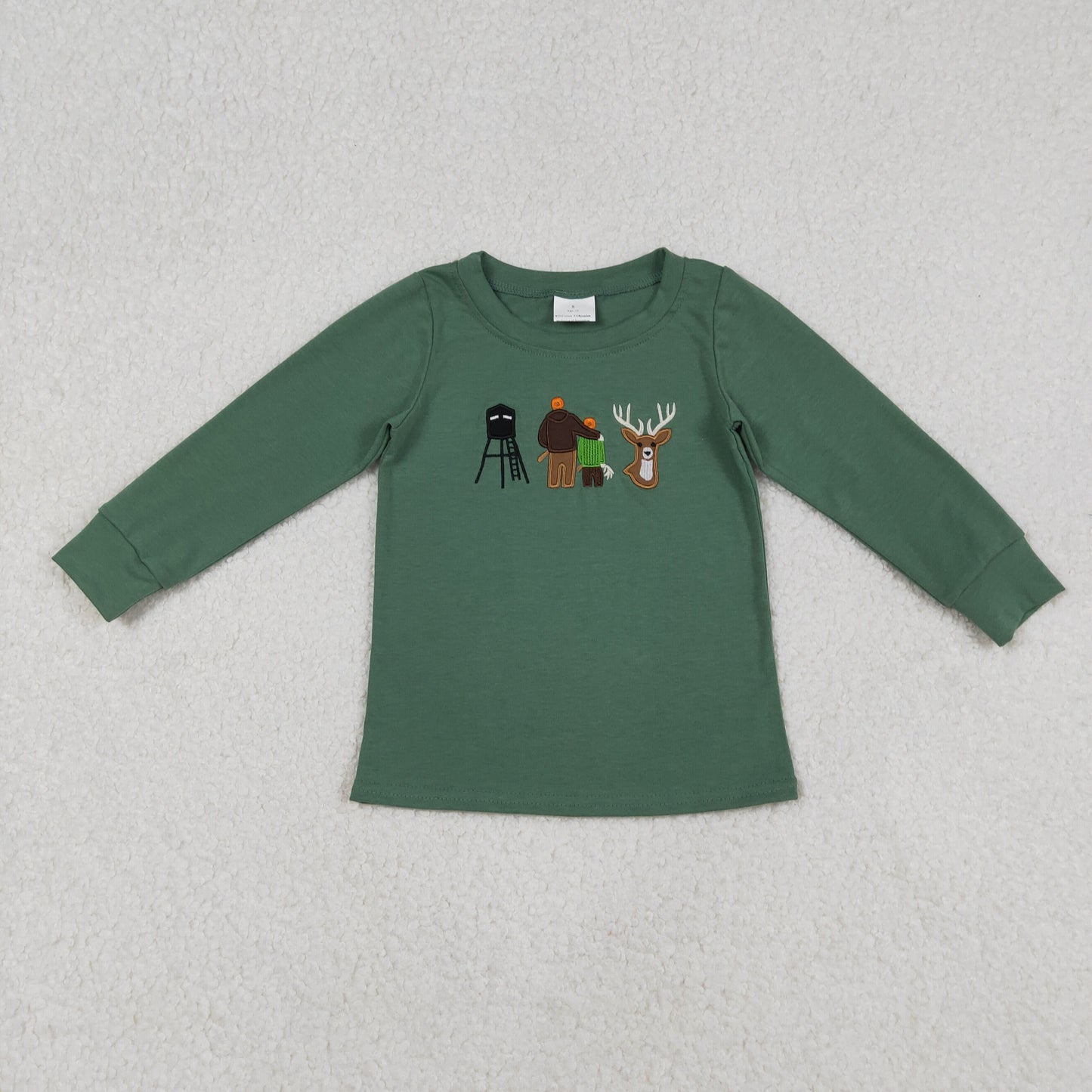 BT1438 Embroidery deer boy top coat pullover 202512 RTS