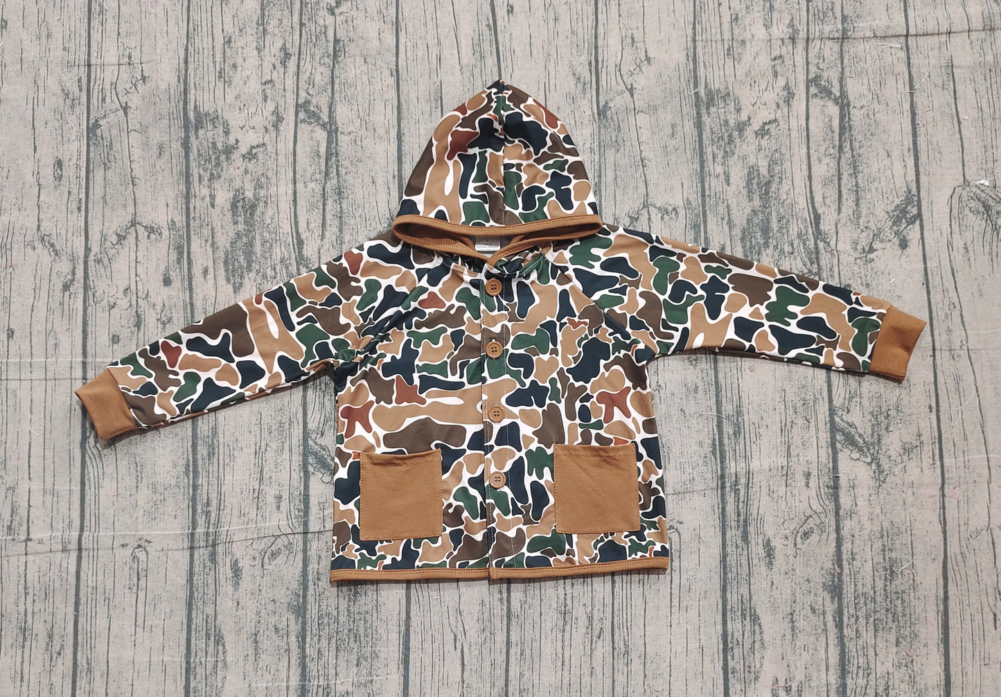 BT1442 camo pocket boy top coat pullover 202511 preorder