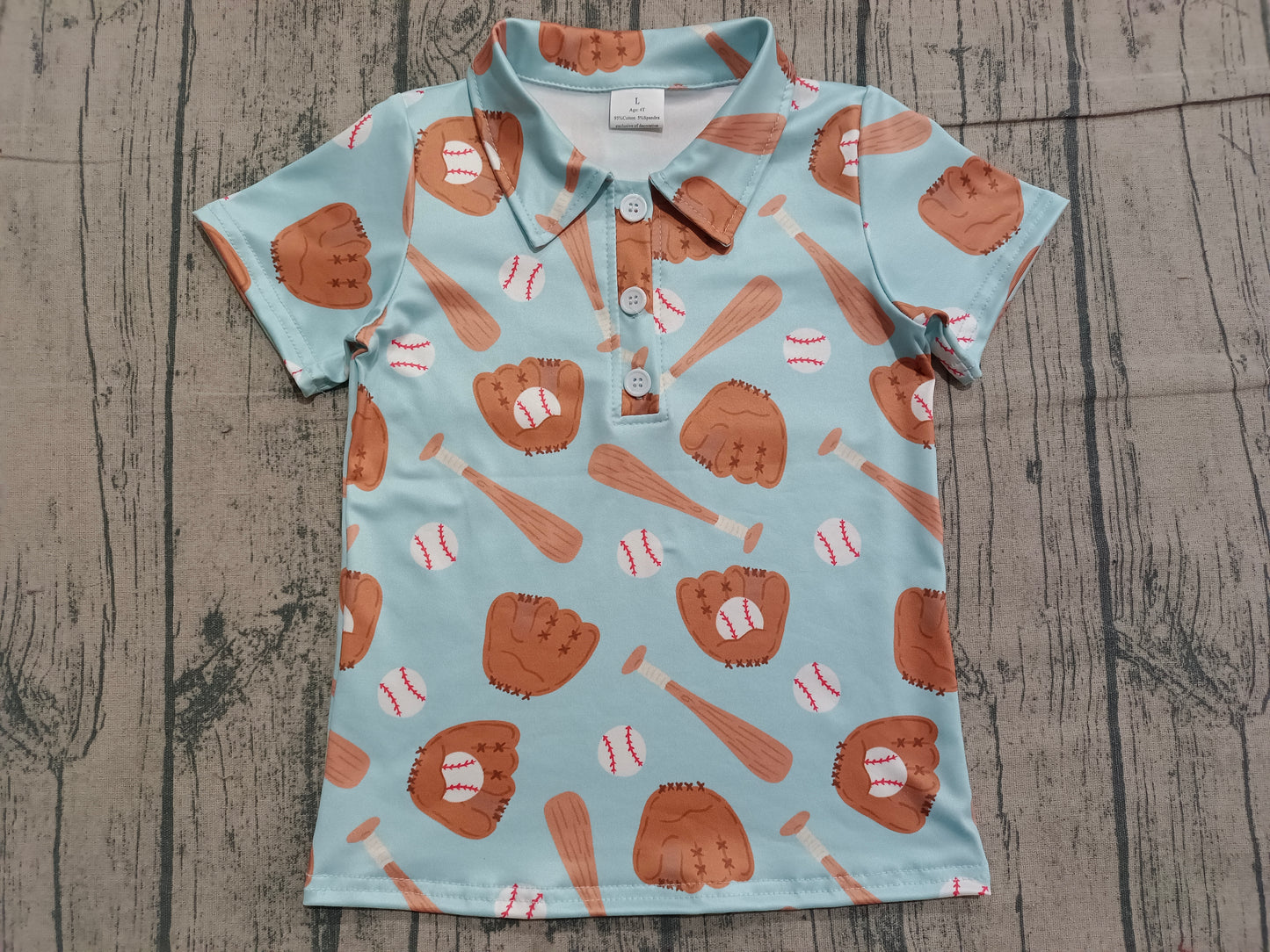 BT1579 baseball softbball button boy top coat pullover 202511 preorder