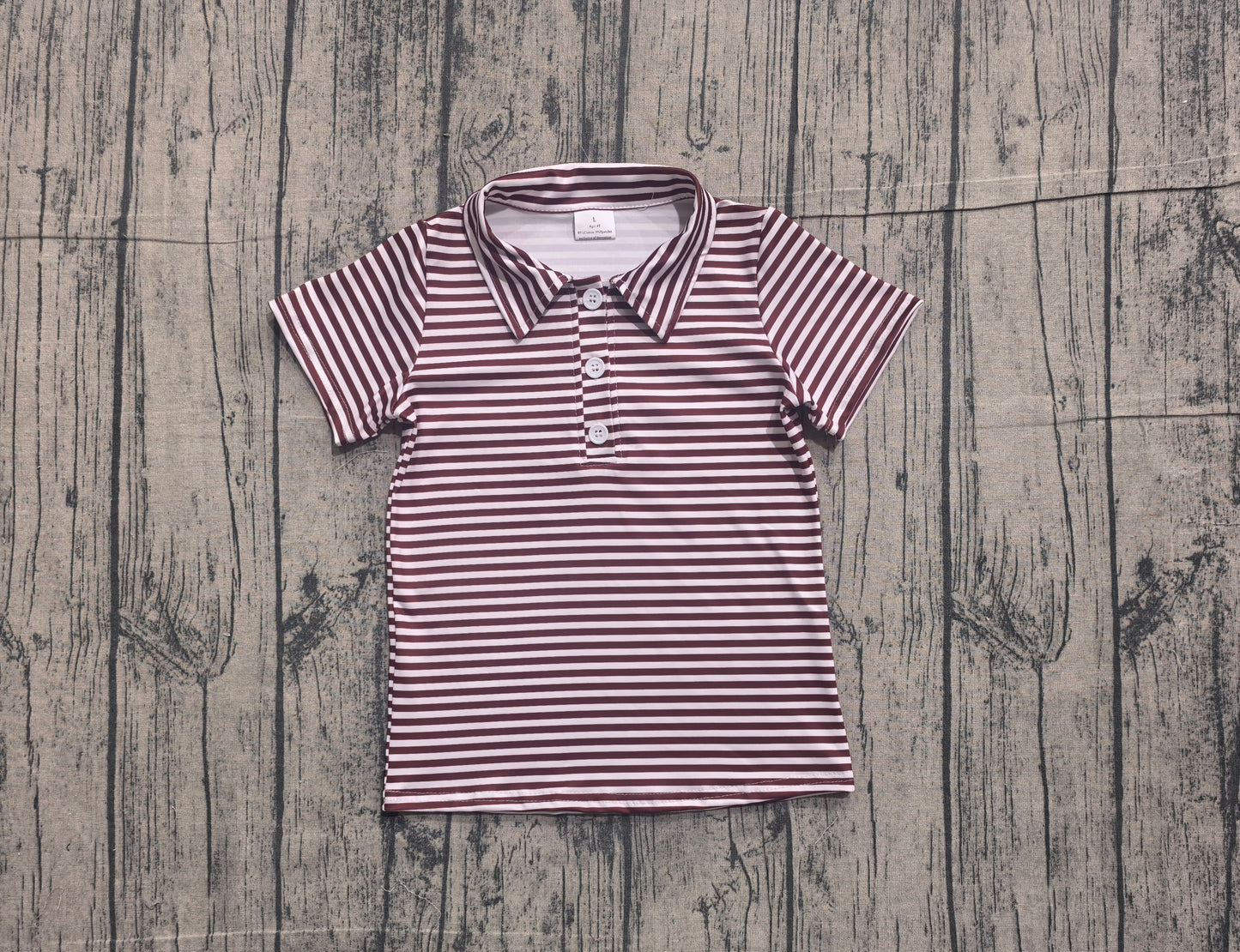 BT1833 stripe red western boy top 202605 preorder