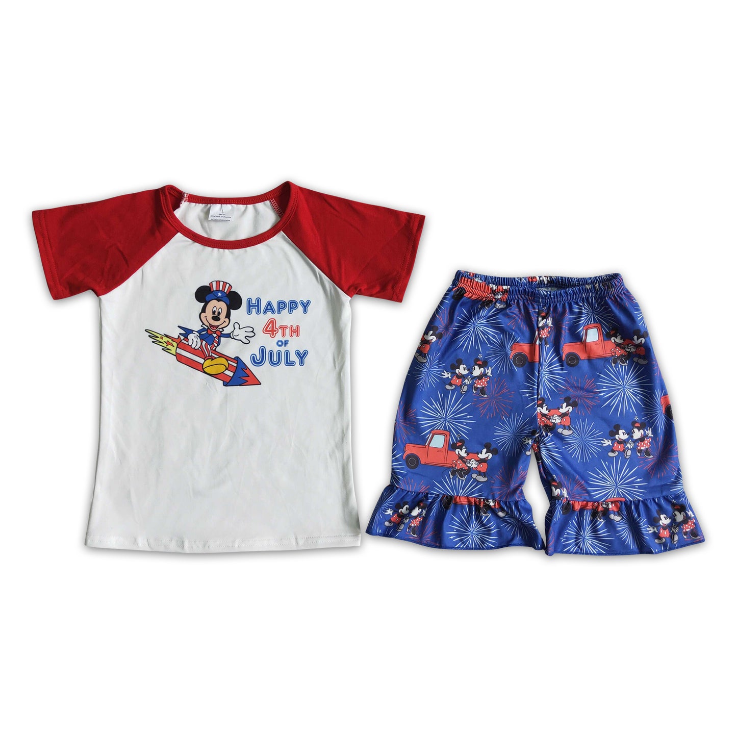 Promotion D10-28 happy mouse 4th july shorts boy summer outfit 202406 RTS