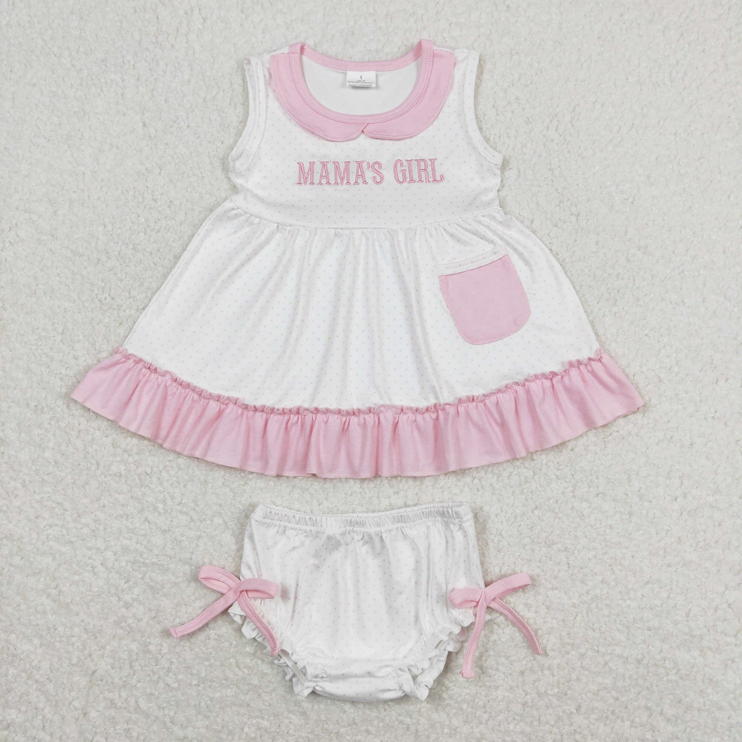 GBO0280 embroidery mama's girl shorts girl bummies outfit 202403 rts