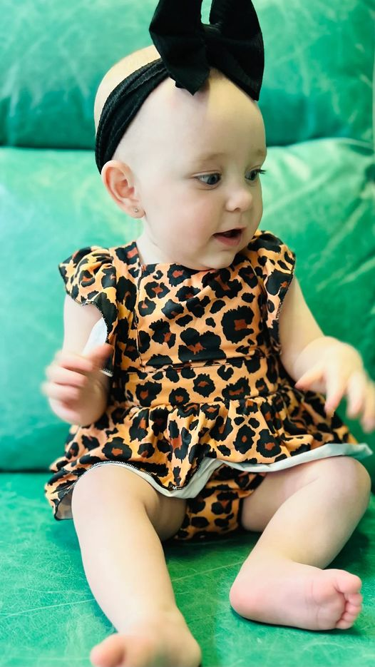 GBO0289 western leopard short sleeve girl shorts outfit preorder 202402