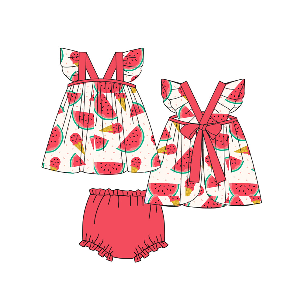 GBO0332 flower watermelon shorts girl summer outfit 202403 preorder