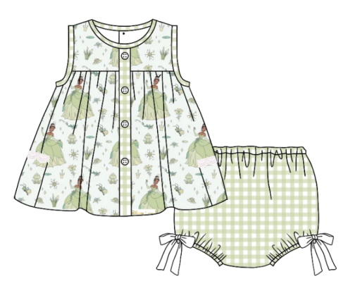CUSTOM MOQ5 GBO0358 princess bummies girl outfit 202403